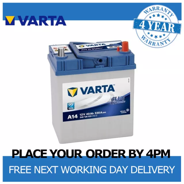 VARTA B18 EQ. Car Battery 12V Blue Dynamic Sealed Calcium 4 Yr
