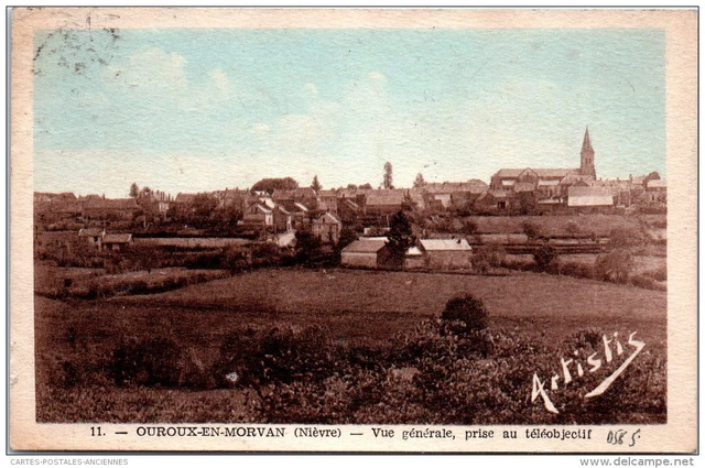 58 OUROUX EN MORVAN - vue generale prise au teleobjectif