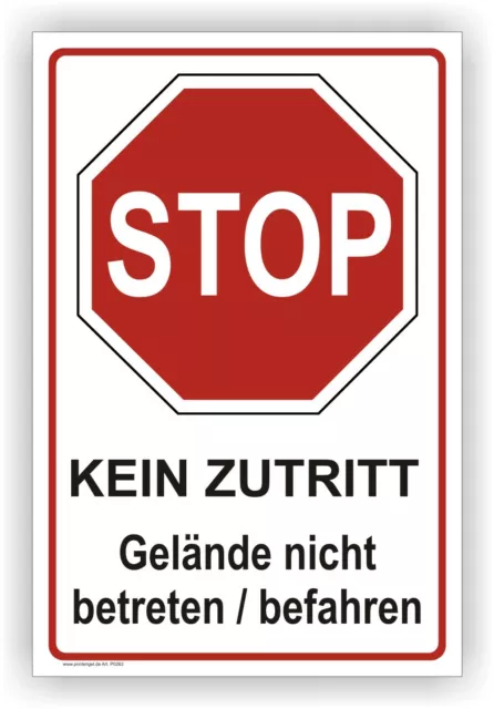 Stop,Gelande,Betreten,Befahren,verboten,Schild,Warnschild,Hinweisschild P0263