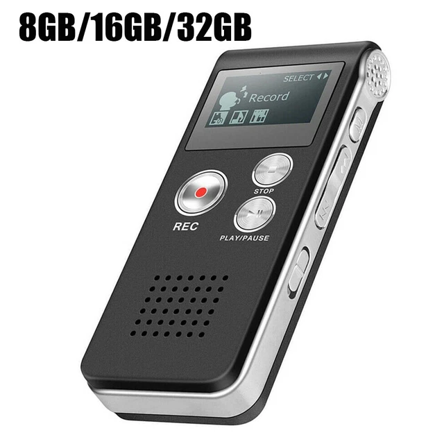 LECTURE DIGITAL VOICE Recorder Dictaphone Audio MP3 Sound Mini Spy
