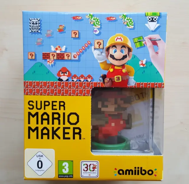 Nintendo Wii U Super Mario Maker Limited Edition Pack CIB (Spiel Sealed)