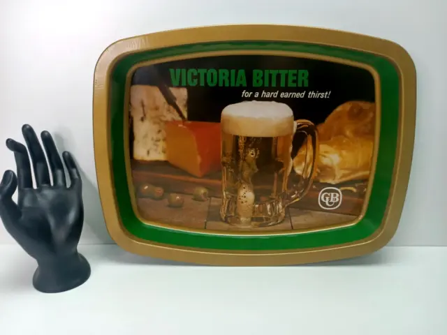 Vintage Victorian Bitter Cub Beer Tray - Metal / Drinks / Mancave / Bar / Logo