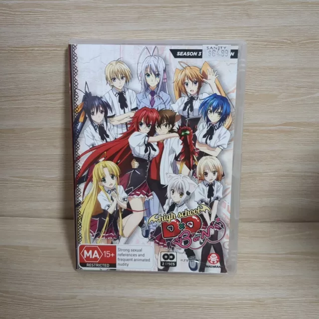 HIGH SCHOOL DXD : Season 3  Collection (DVD, 2015) - Region 4 AUS