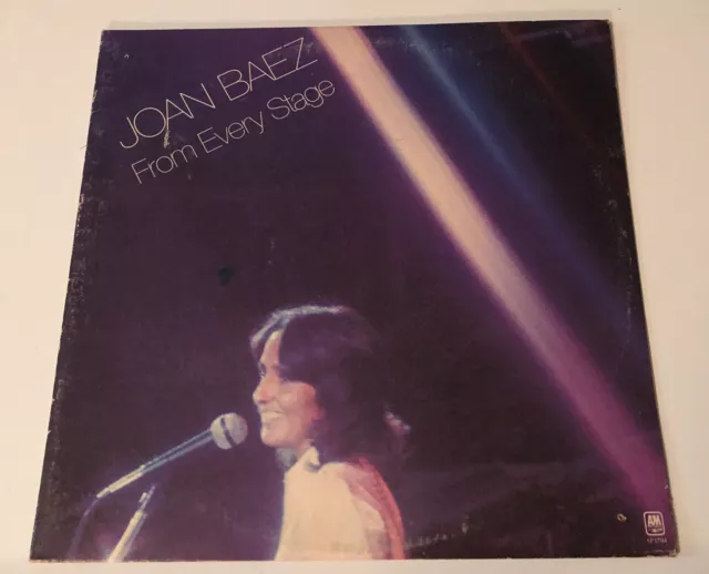 Joan Baez From Every Stage Vinyl SP3704 First Pressing 1976 Excellent