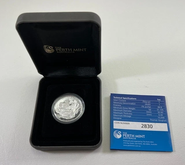 2013 High Relief Australian Koala Silver Proof Coin - CS8900