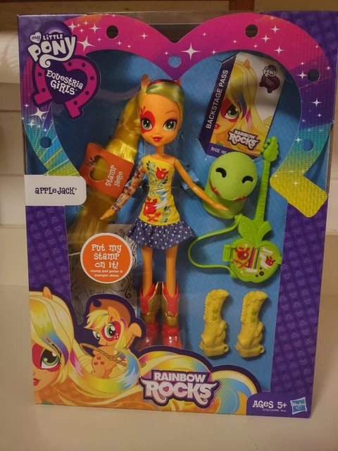 My Little Pony G4 MLP EQG Equestria Girls Rainbow Rocks Doll Apple Jack MIB