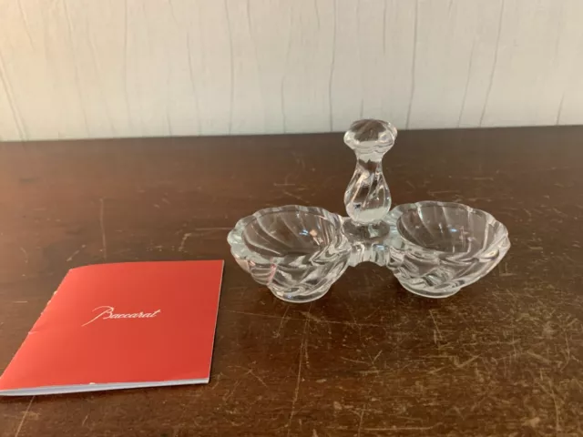 Salière double en cristal de Baccarat modèle2