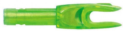 Easton "G" Nocks Large Groove, .098 Flo Green 100pk.