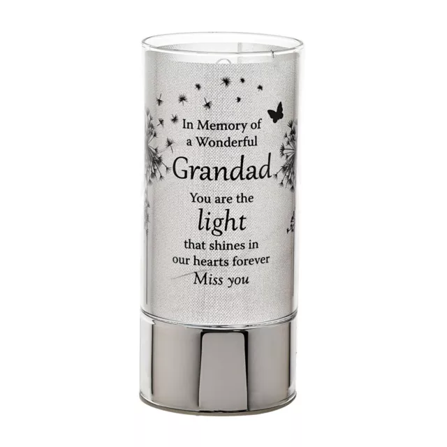 Grandad Memorial Light Tube Thoughts Of You Lamp Grandfather Remembrance Tribute