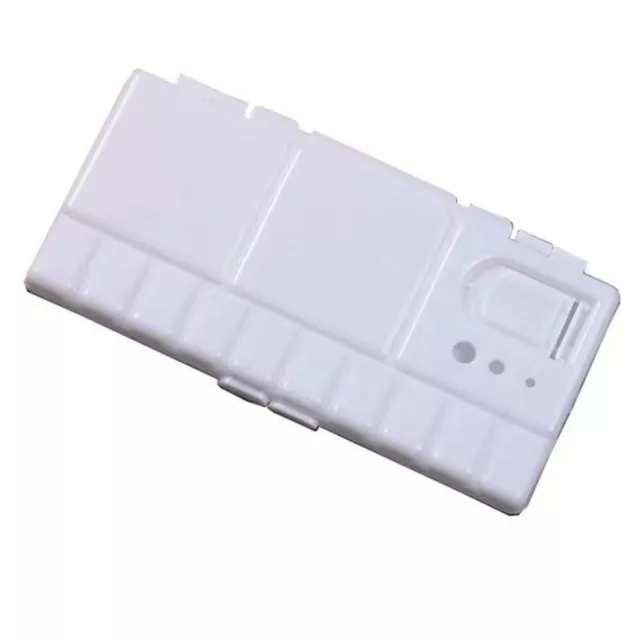 2Pcs White Plastic Paint Palette 25 Compartments Flip Cap Folding Art Tray