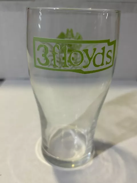 Three Floyds Brewing Of Munster, Indiana Pint Beer Glass With Winged Skull Logo