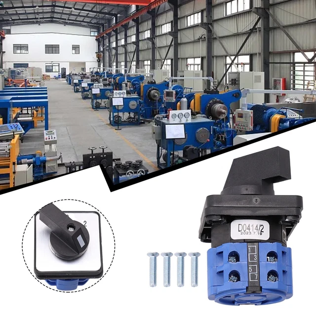 Selettore rotativo tondo 22 mm 2 posizioni NC + NO autobloccante con funzione autobloccante