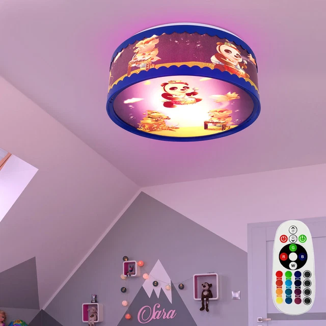 Lampe LED Sans Fil 25 Cm RVB Dimmable - Boule Lumineuse Connectée Intérieur/Extérieur Avec Télécommande