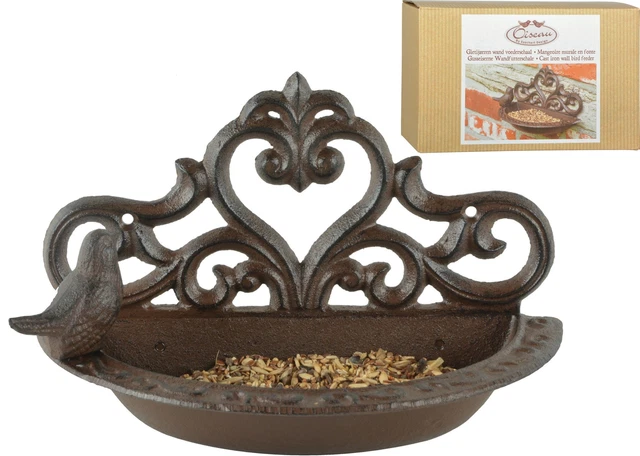 Esschert Design Wandfutterschale Futterschale in Geschenkbox Guss
