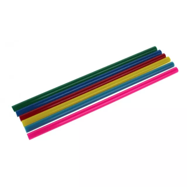 6 Bâtons Tube de Colle Thermofusible Multicolores Colorés pour Pistolet 18cm x 7