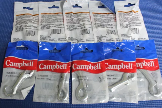 Campbell Bolt Rigid Open Eye 3-1/2 In. Snap B7606001 Pack of 10 EACH  40 LBS