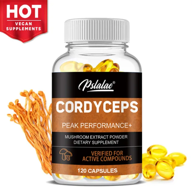 Cordyceps Capsules 1000mg - Increases Energy and Stamina, Immune Support