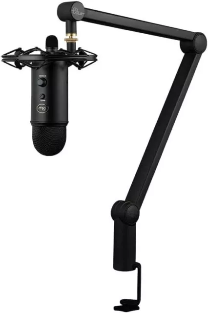 Blue Yeticaster Broadcast-Paket mit Yeti USB Mikrofon, Radius III Mikrofonspinne