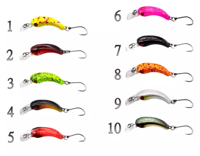 Brutale Micro Crank Trout Area Game 1.5Gr Pesca Trota Spinning Esca Artificiale