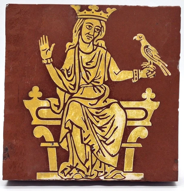 Minton & Co Encaustic Tile Neo-Medieval Old English Tile Design C1845 AE3