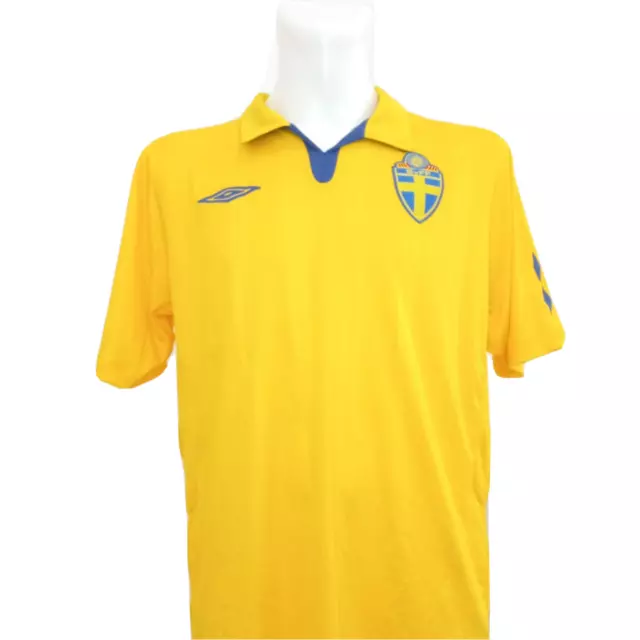 Sweden National Team 2009 2010 Home Football Shirt Jersey Umbro Size L Adult