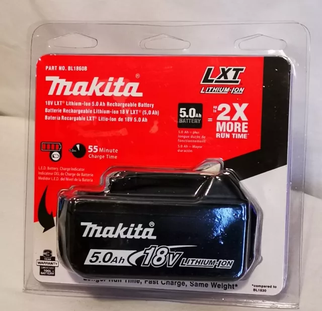 MAKITA Pack de 2 batteries 18V 5Ah Li-ion avec témoin de charge
