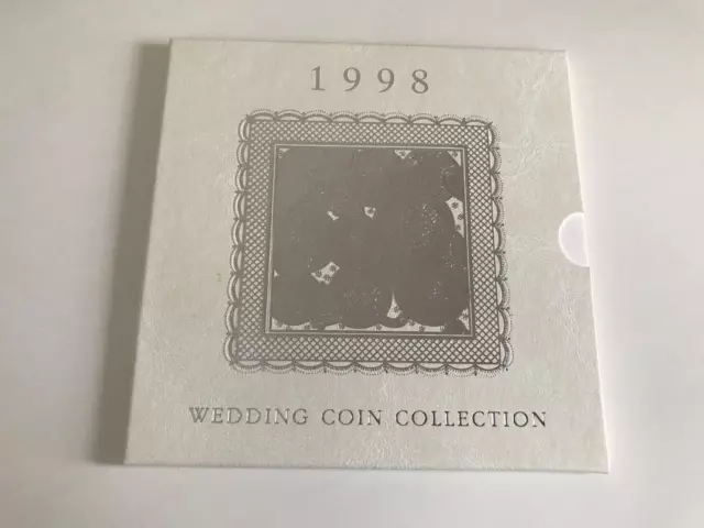 1998 Royal Mint Brilliant Uncirculated Bu Bunc Wedding Gift Coin Set Pack