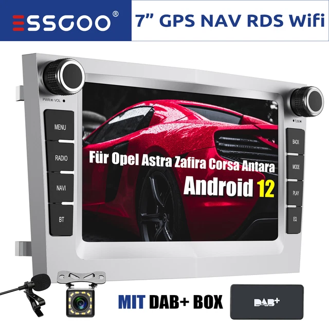 7" DAB+ Android 12 Autoradio GPS Kam MIK Für Opel Zafira Astra H Corsa C Antara