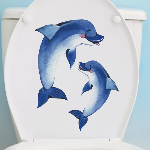 Creative Sea Toilet Seat Sticker Luminous DIY Wall Sticker Cartoon Wall DecaFE