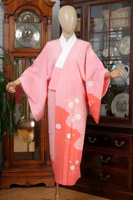 Dear Vanilla Japanese Juban Undergown Women's Kimono Genuine Vintage Mint