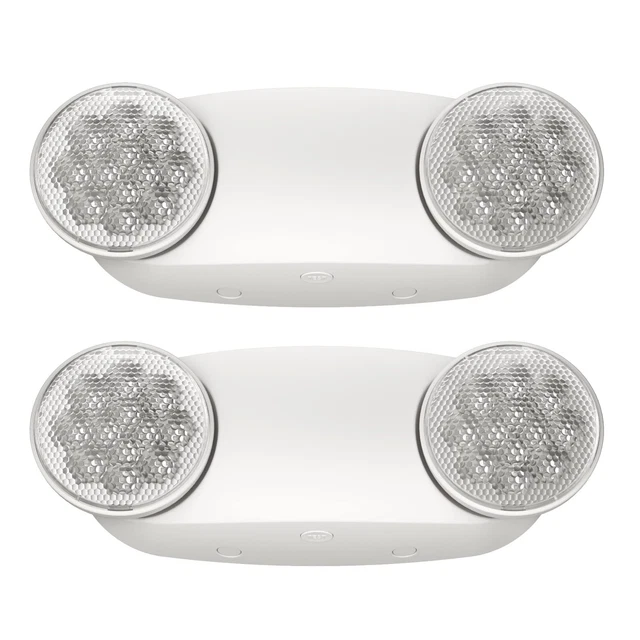 SPECTSUN Emergency Light White, Commercial Emergency Light with Battery Backu...