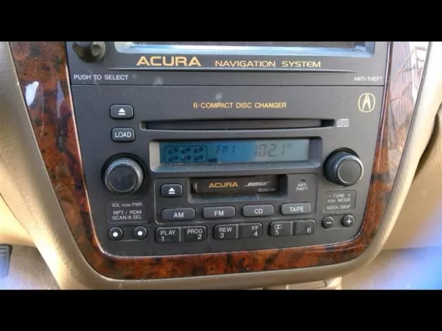 Audio Equipment Radio Receiver AM-FM-cassette-6 CD Fits 01-04 MDX 834195
