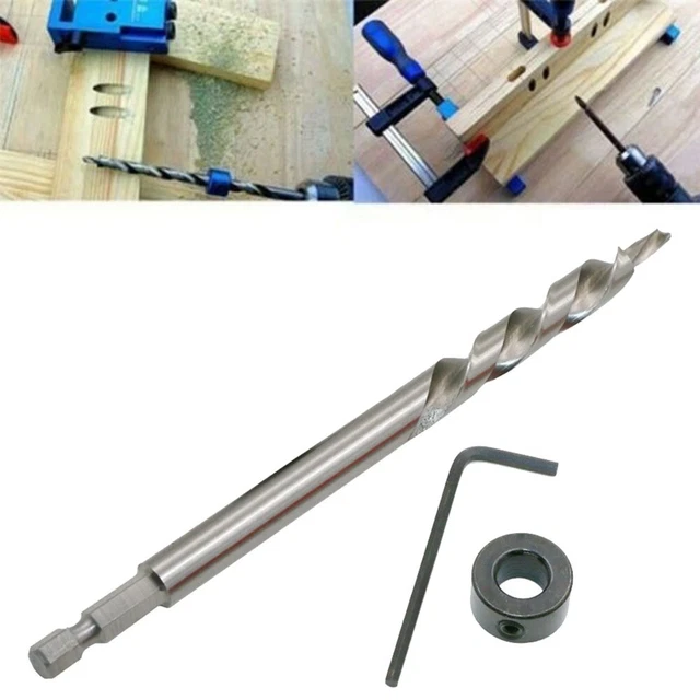 Kit 8 Butées De Profondeur Pour Forets 3-10 Mm - Anneaux Réglables Avec Clé Hexagonale