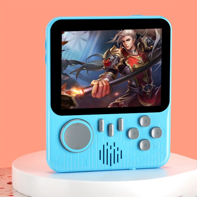 G7 Retro Handheld Video Game Console 3.5inch LCD Screen for Kid Gift(Blue)