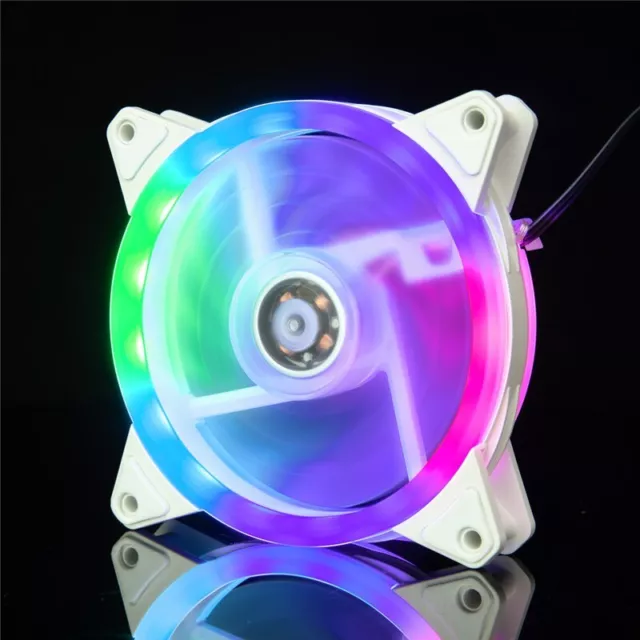 16LED 120mm 12025 Computer Case Fans for Desktops Quiet CPU PC Cooling Fan R3B9