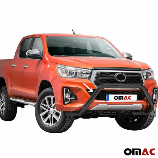 Frontbügel Frontschutzbügel für Toyota Hilux 2018-2022 Edelstahl mit ABE Schwarz