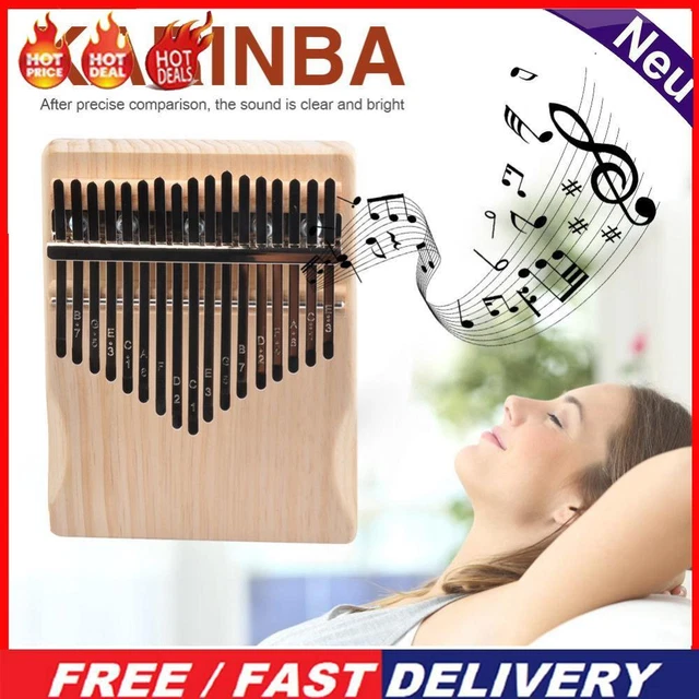 WOOD 17 KEYS Thumb Piano Mbira Percussion Musical Instrument (01) 20.