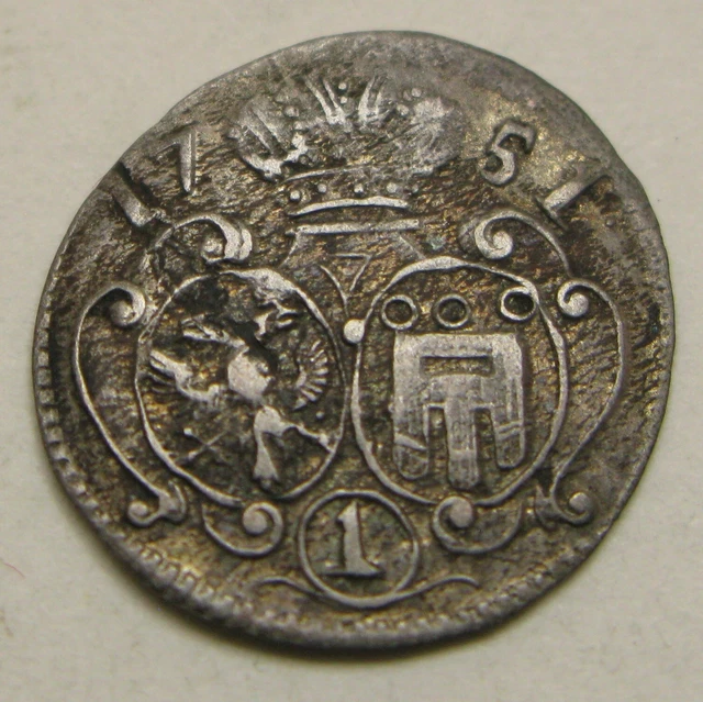 MONTFORT (German State) 1 Kreuzer 1751 - Billon - Ernst Max Josef - 3839