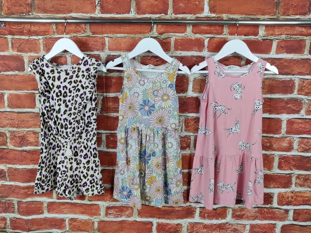 Pacchetto Bambina Età 4-5 Anni Next H&M Abito Senza Maniche Set Estivo 110Cm
