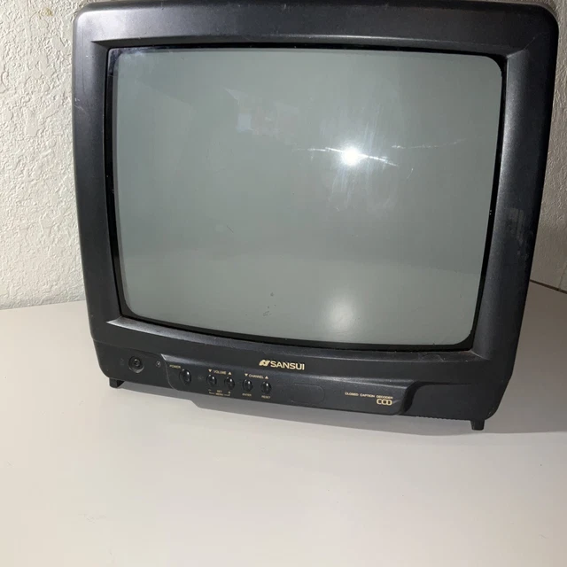 SANSUI TVM1315 13& CRT TV Retro Gaming Television Tube Vintage Video