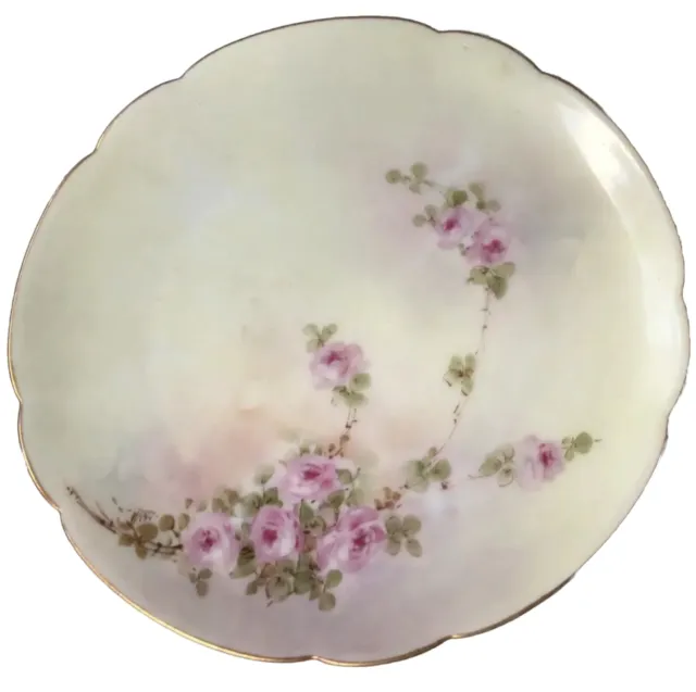 Favorite Bavaria Russells Hand Painted Scalloped Edge 7.5” Plate