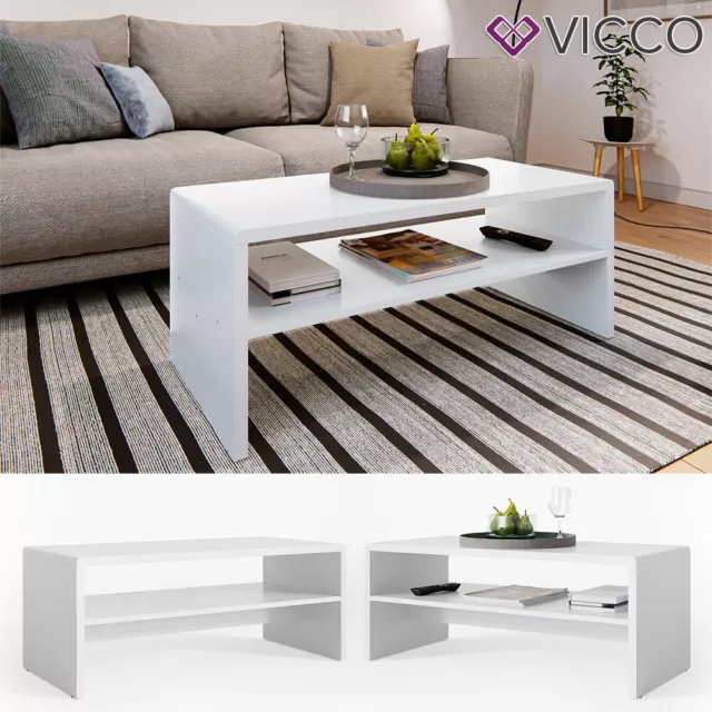 Table basse salon canapé table table basse bout de canapé table blanc Vicco