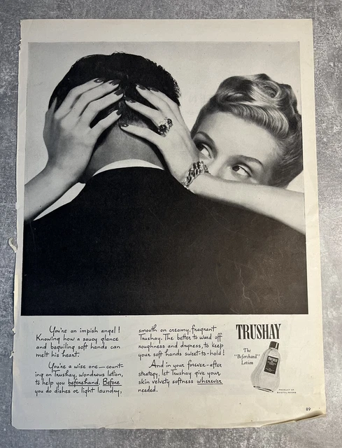 Trushay - The Beforehand Lotion - Vintage Advertising - Original Advert 1947