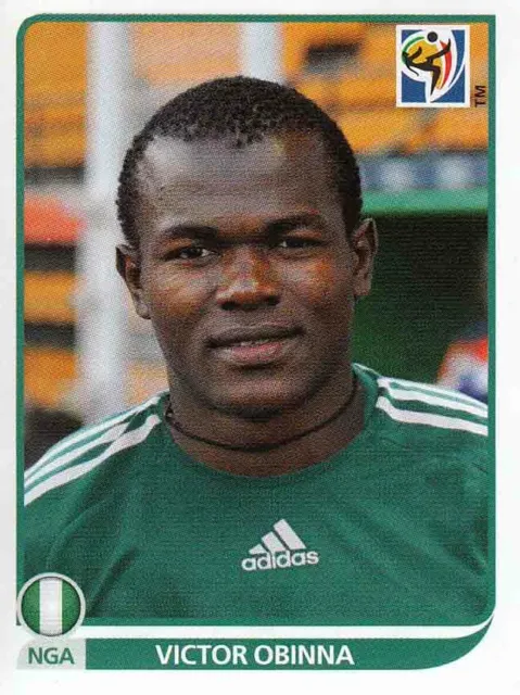 Panini Sticker Fußball WM 2010 Nr. 141 Victor Obinna Nigeria Bild NEU Worldcup