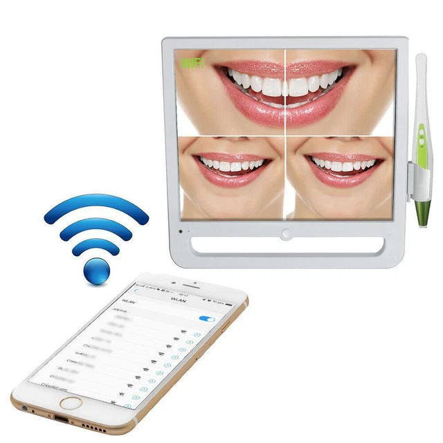 10MP Dental Camera w/ 17 Monitor  6 Lights for Oral Diagnosis - Pro Use