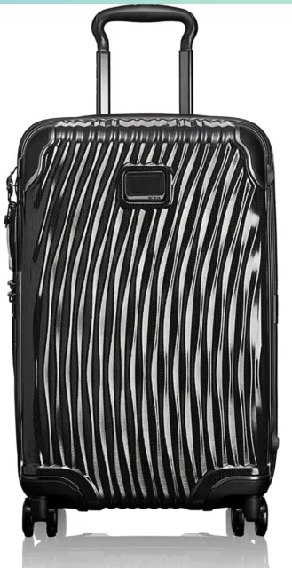 Tumi Latitude Slim Continental Carry On Spinner Luggage Black Gray Lightweight