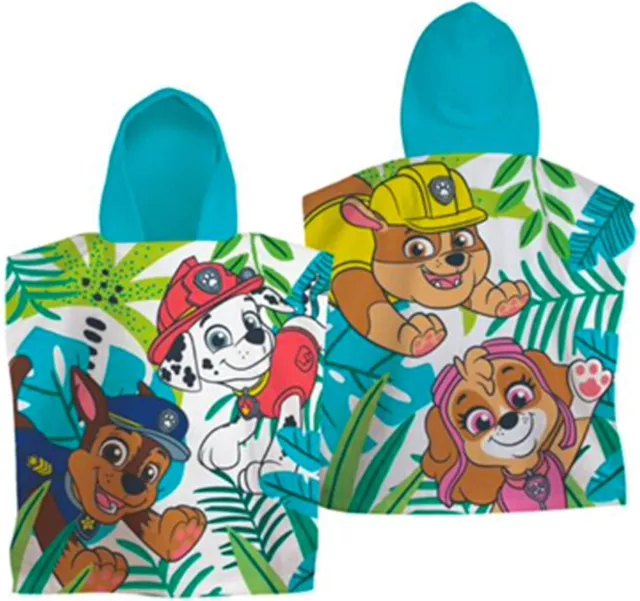 Kid Boys Girls PAW PATROL Toddler Cotton Hooded Poncho Bath Beach Swimming Towel