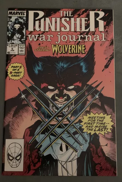 The Punisher War Journal #6 & #7 - 1989 Marvel Copper Age Comic VF