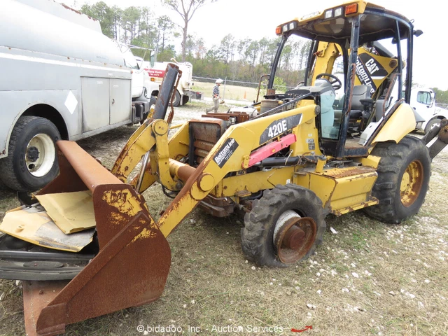 2009 Caterpillar 420E 4WD Backhoe Wheel Loader Tractor CAT Diesel -