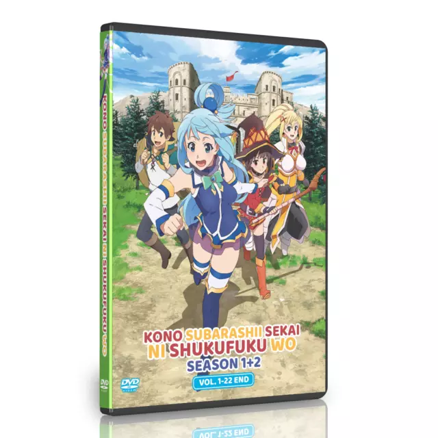 DVD Kono Subarashii Sekai Ni Shukufuku Wo Season 1+2 + Movie ENGLISH VERSION